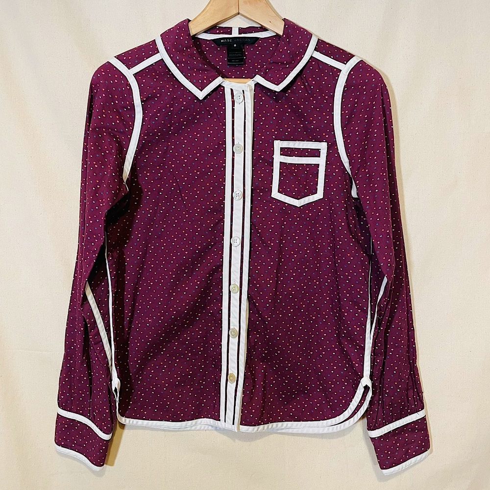 Marc Jacobs Forget Me Not Piped Button Down